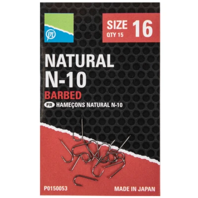 Afbeelding van Preston Natural N 10 Barbed (15 pcs) Maat : 16