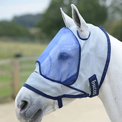 Afbeelding van Bucas Buzz Off Deluxe; no ears Vliegenmasker Small Pony Silver