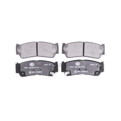 Afbeelding van HELLA 8DB 355 013 081 Remblokkenset Met akoestische slijtagewaarschuwing toebehoren HYUNDAI: Santa Fe 2, H 1 Van, I