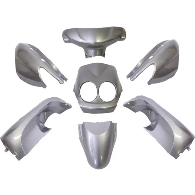 Afbeelding van Plaatset Yamaha neo&#039;s vanaf bj. 2008 2 takt en 4 model 9 delig zilver metallic