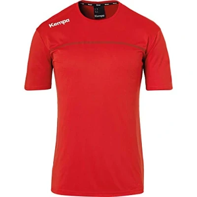 Afbeelding van Kempa Emotion 2.0 Poly SS Shirt Heren Sportshirt Maat S Mannen rood