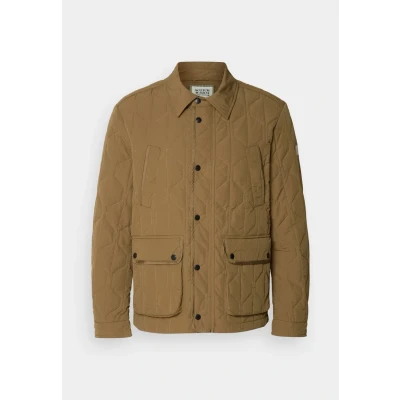 Afbeelding van Scotch &amp; Soda Geometric Quilted Jas, Heren, Maat: Large, Golden brown