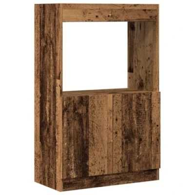 Image de vidaXL Buffet haut vieux bois 63x33x100 cm d&#039;ingénierie855104