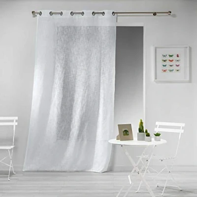 Afbeelding van Douceur d&#039;intérieur Linnen effect gordijn voor woonkamer 140 x 240 cm, HALTONA