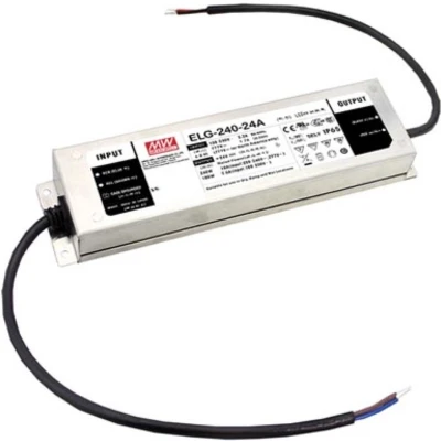 Afbeelding van AC/DC LED DRIVER MET PFC 1 UITGANG 3 DRAADSAANSLUITING 24 VDC/10A