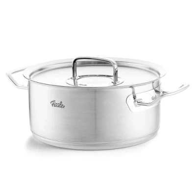 Afbeelding van Fissler Original Profi Collection 2022 Kookpan Laag met RVS Deksel, 24cm