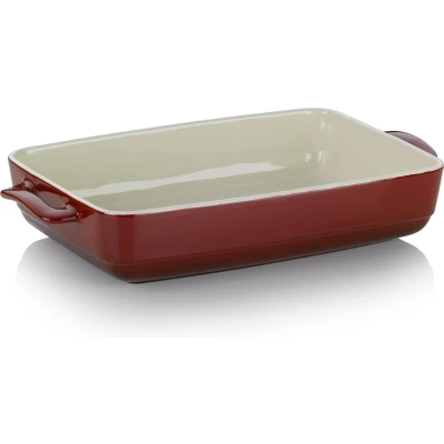 Afbeelding van Ovenschaal Keramiek Rood, 37.5 cm x 22 Kela Malin