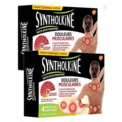 Afbeelding van Syntholkine Verwarmingspleisters Uitgebreide zones Dozen met 4 pleisters van SyntholKin