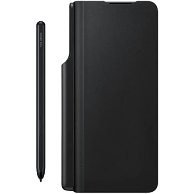Afbeelding van Samsung Flip Case voor Galaxy Z Fold3 + S Stylus Officiële Zwart