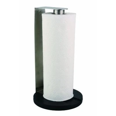 Image de ZELLER 24857 PORTE ESSUIE TOUT EN ACIER INOXYDABLE ET PLASTIQUE, Ø 17 CM, HAUTEUR 30 CM