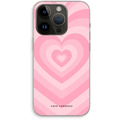 Afbeelding van Case Company® hoesje geschikt voor iPhone 14 Pro Hart Roos Soft Cover Telefoonhoesje Bescherming aan alle Kanten en Schermrand