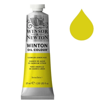 Image de Winsor &amp; Newton Winton peinture à l&#039;huile (37 ml) 087 nuance de jaune cadmium citron