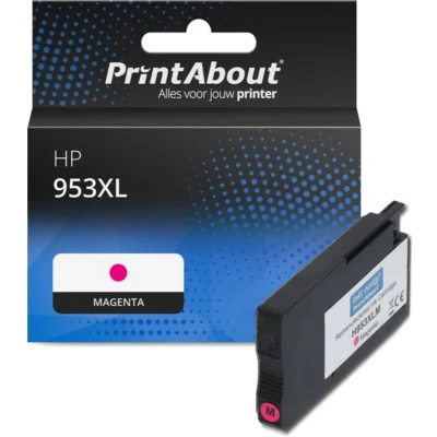 Afbeelding van Huismerk HP 953XL (F6U17AE) Inktcartridge Magenta Hoge capaciteit