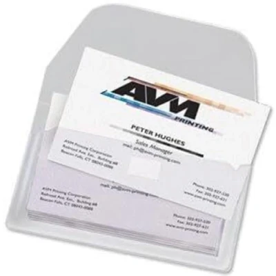 Afbeelding van Visitekaarttas 3L 6825 10 105x60mm zelfklevend+klep stuks