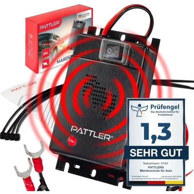 Afbeelding van PATTLER® Anti marter auto ultrasone verdediging tegen wezels voor knaagdier weeverjager repeller voertuig ongedierte afstoten 1 stuk