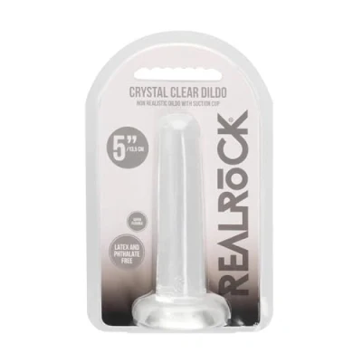 Afbeelding van Shots RealRock Niet Realistische Dildo met Zuignap 13,5 cm transparent