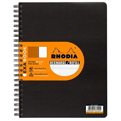 Image de Cahier recharge spirale de 160 pages A4 Clairefontaine Rhodia Exabook