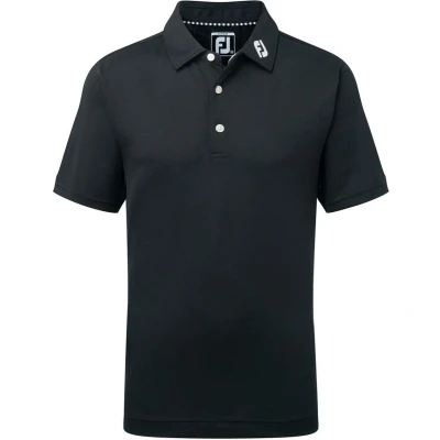 Afbeelding van Footjoy Stretch Pique Solid Polo Junior Zwart