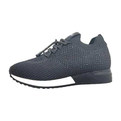 Afbeelding van La Strada Instapsneaker zwart met steentjes dames maat 42