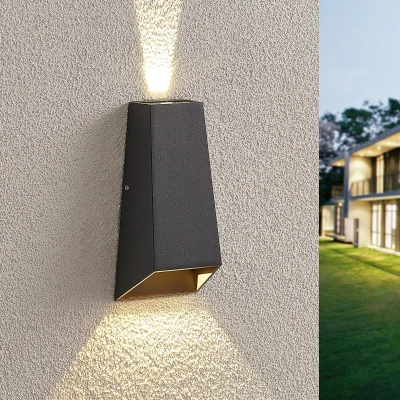 Afbeelding van LED buitenwandlamp Dagur, donkergrijs