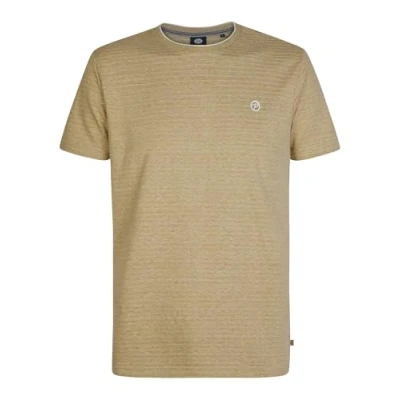 Afbeelding van Petrol Industries Heren Logo T shirt Horizonstone Bruin Maat M