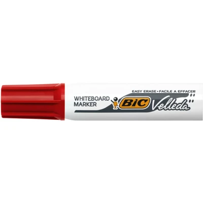 Afbeelding van Viltstift Bic Velleda 1781 whiteboard schuin large rood