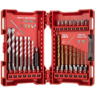 Afbeelding van Milwaukee shockwave drill &amp; drive set 39 delig