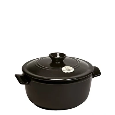 Afbeelding van Emile Henry Cocotte Rond Flame Fusain Ø22cm 2.5l
