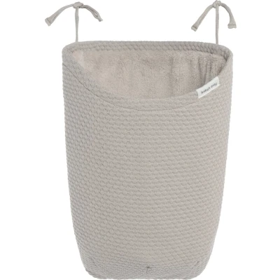 Afbeelding van Baby&#039;s Only Gebreide boxzak Opbergzak speelgoed Boxopbergzak Boxtas Speelgoedzak Sky Urban Taupe