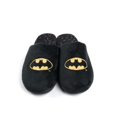 Afbeelding van DC Comics Batman Pantoffels voor dames en heren, uniseks, zwart, zwart.