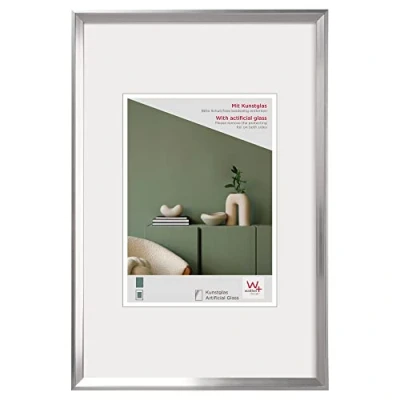 Afbeelding van walther design DEX050S Desire kunststof fotolijst, 40 x 50 cm, zilver