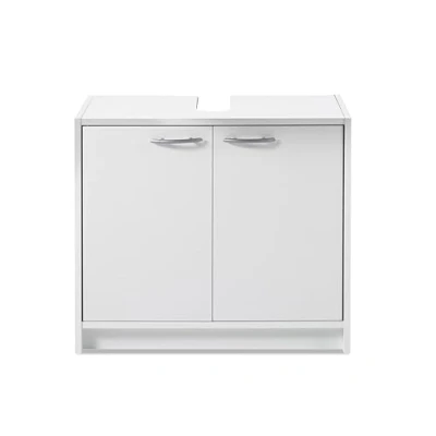 Afbeelding van Stella Trading SMASH Enkele wastafel met veel opbergruimteHardlines Mat wit 63 x 55 29 cm (B H D)