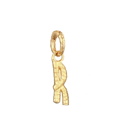 Afbeelding van Elli Organic Letter R Hanger goldcoloured, Dames, Maat: One Size, Gold coloured