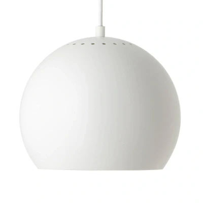Afbeelding van FRANDSEN Hanglamp Ball, Ø 25 cm, mat wit