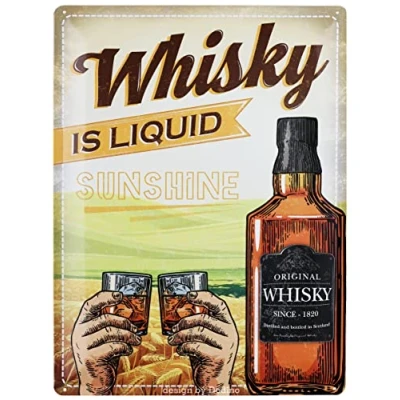 Afbeelding van Dodino Retro metalen bord, 30 x 40 cm, decoratief wandbord voor alle bar of pubeigenaren