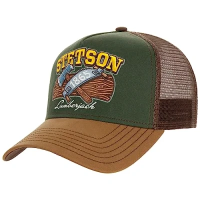 Afbeelding van Stetson Lumberjack Trucker Pet Bruin Groen