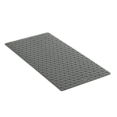 Afbeelding van TATAY Antislip rubberen badmat SBS TP met 94 zuignappen, rechthoekig, diamantdesign, grijs, afmetingen 72 x 36 cm