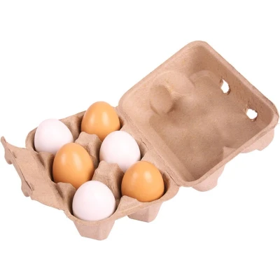 Afbeelding van Bigjigs eierdoosje met houten eieren