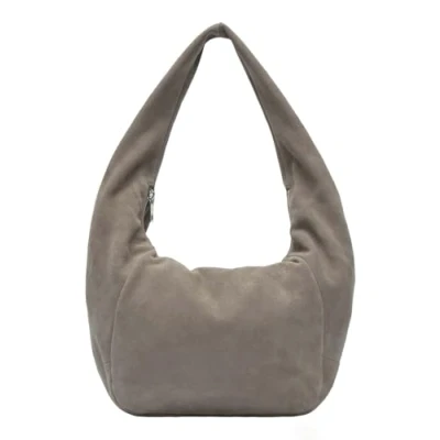 Afbeelding van LIEBESKIND BERLIN Leren Schoudertas Lilly Crossbody Bag Neutral Gray Taupe