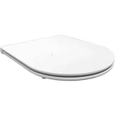 Afbeelding van Wiesbaden Flatline toiletzitting softclose en quick release mat wit