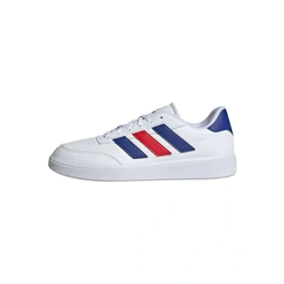 Afbeelding van adidas Courtblock schoenen heren, Cloud White / Scarlet, 42 EU