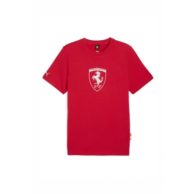 Afbeelding van Scuderia Ferrari Sportswear Tonal Shield T shirt voor Heren, Rood, Maat M PUMA