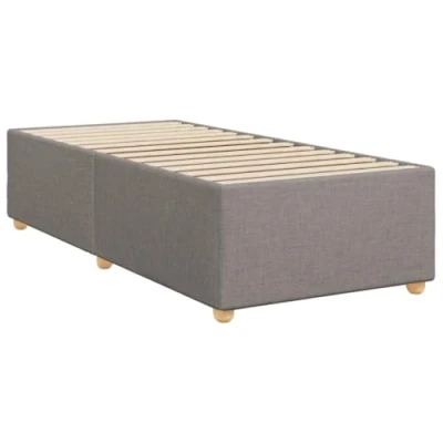 Afbeelding van vidaXL Bedframe stof taupe 100x200 cm
