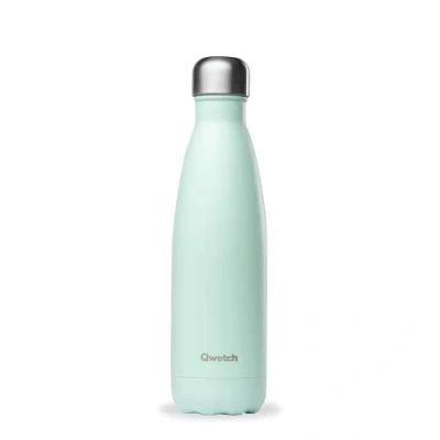 Image de Qwetch Originals Gourde isotherme en acier inoxydable imperméable, sans BPA et réutilisable 500 ml