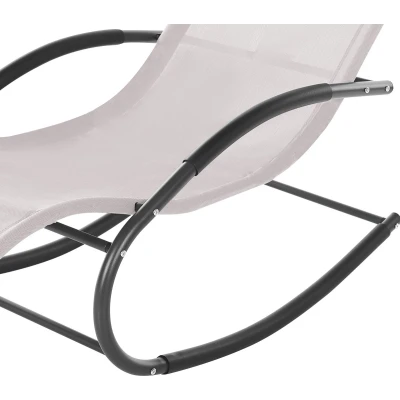 Afbeelding van Beliani CARANO II Strandstoel Beige Staal