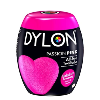 Afbeelding van DYLON Passion Pink All in 1 textielverf 350 g voor het kleuren en opfrissen van de wasmachine frisse intensieve