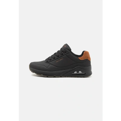 Afbeelding van Skechers Sport UNO Sneakers laag black/chestnut, Heren, Maat: 39, Black/chestnut Leer en imitatieleer