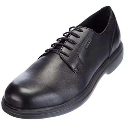 Afbeelding van Geox Ottavio Veterschoenen, Heren, Maat: 42, Black Leer