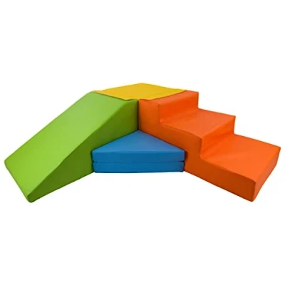 Afbeelding van Velinda 4 stuks Schuimrubberen Blokken voor spelletjes, kruipen, kleuterschool, speelgoed (Kleur: Geel, Groen, Blauw, Oranje)