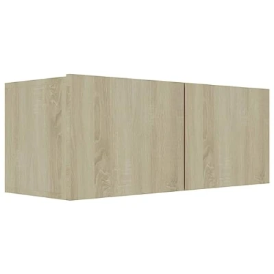 Afbeelding van vidaXL TV meubel Sonoma eik 80 x 30 cm Gelamineerd hout